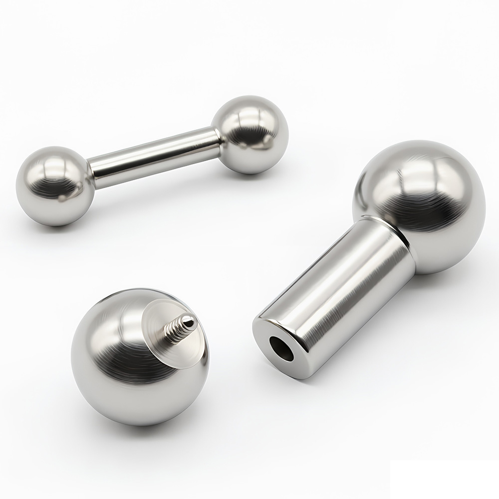 Body Jewelry Gauges - 1Pc 12G-00G Stainless Steel Straight Barbell