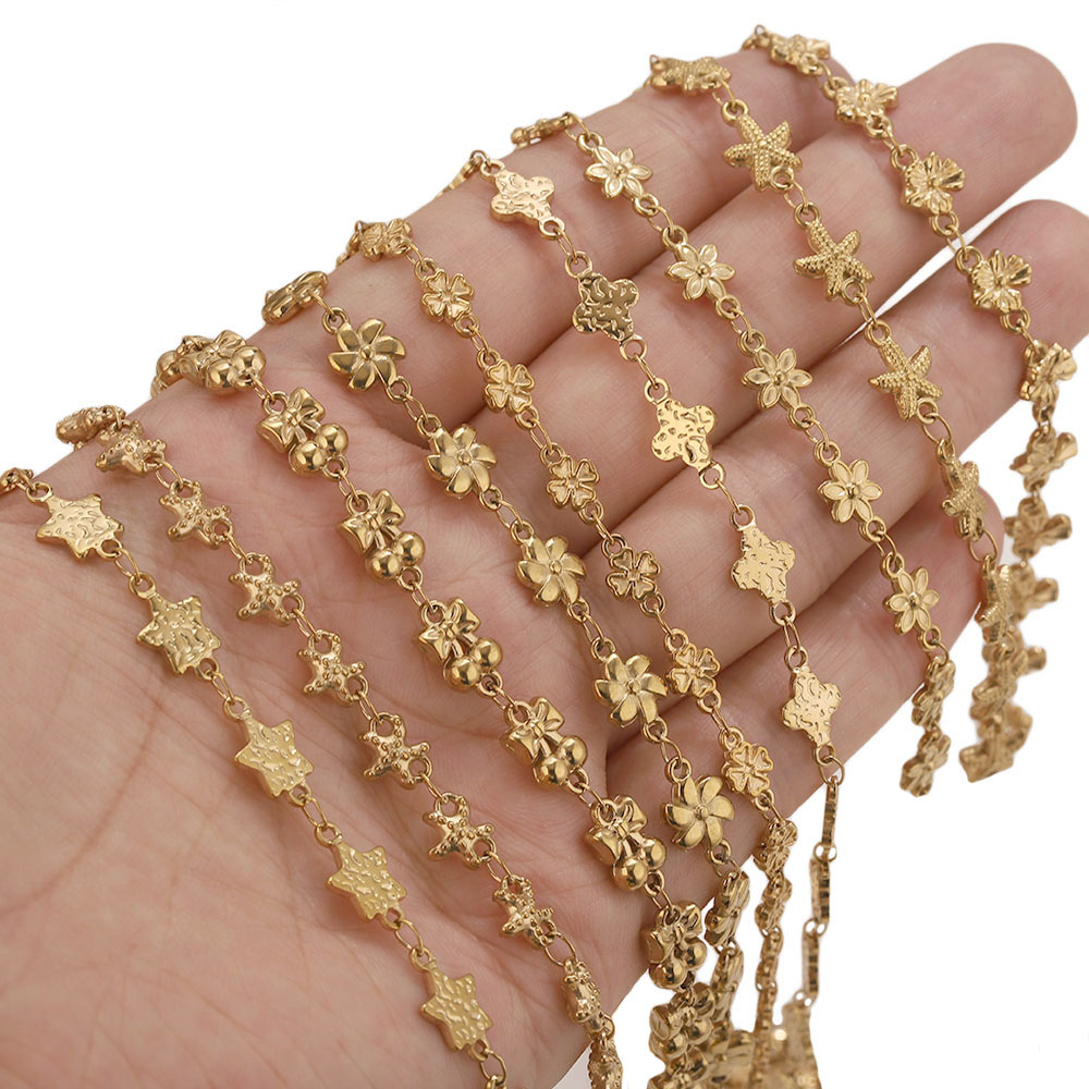 1Meter Stainless Steel Flower  - Body Jewelry For You 评论和价格