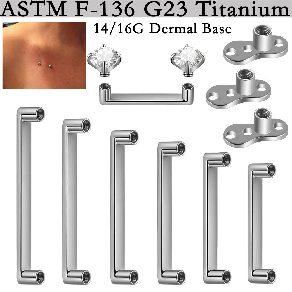 5/1PCS G23 Titanium Surface Pi - Dermal Anchor Top 评论和价格