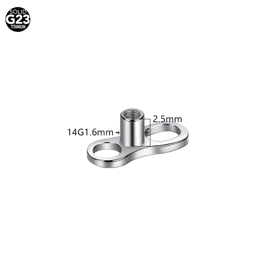 5Pcs/10Pcs /50Pcs Titanium Der - Dermal Anchor Top 评论和价格