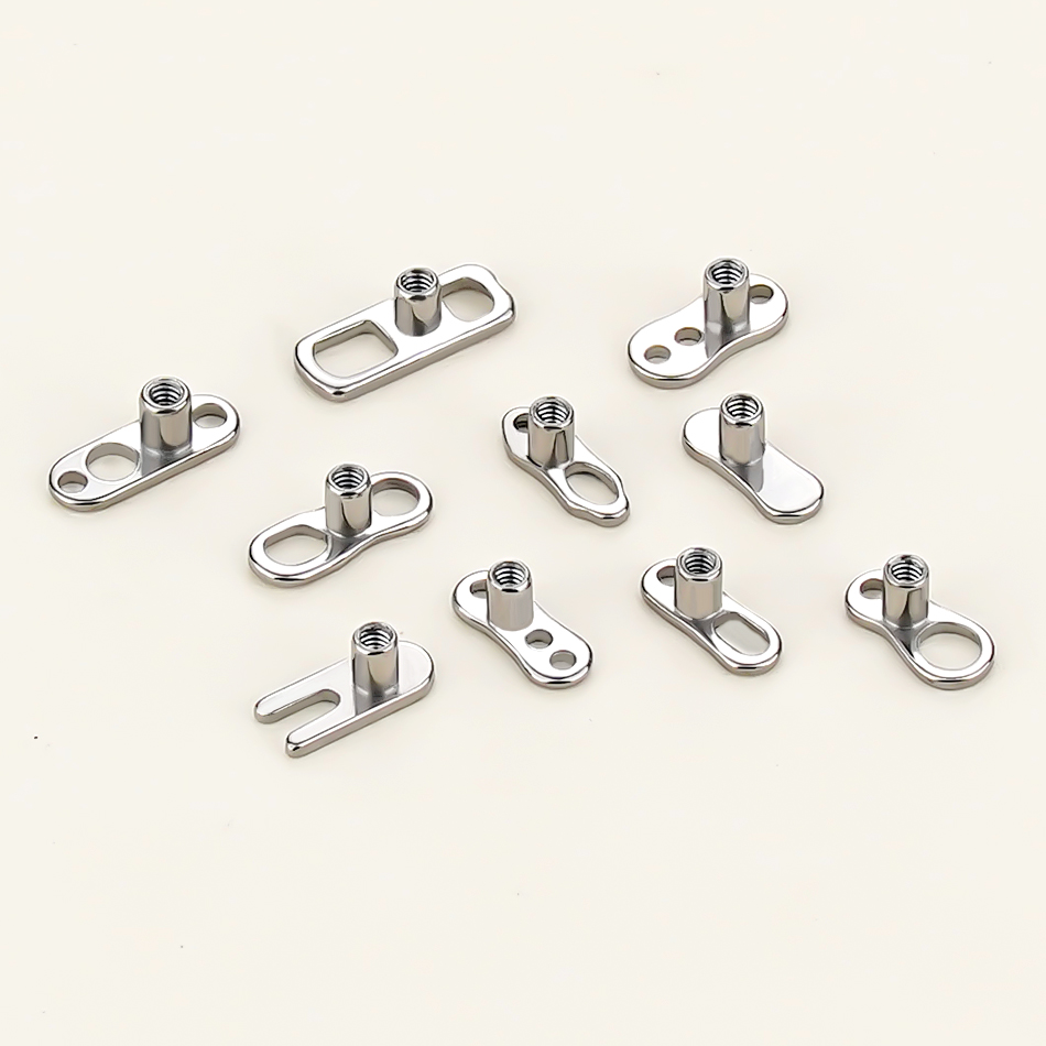 5Pcs/10Pcs /50Pcs Titanium Der - Dermal Anchor Top 评论和价格