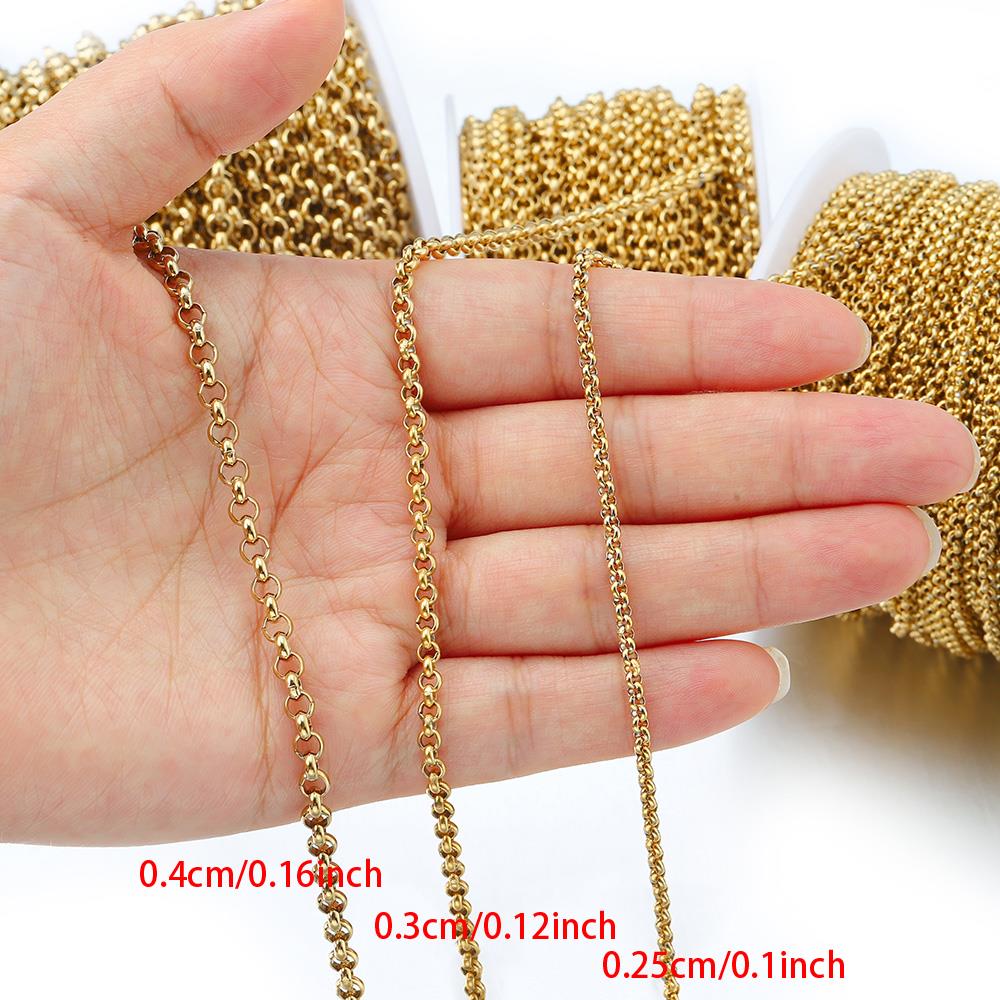 1 Meter 2-4mm Stainless Steel  - Body Jewelry For You 评论和价格