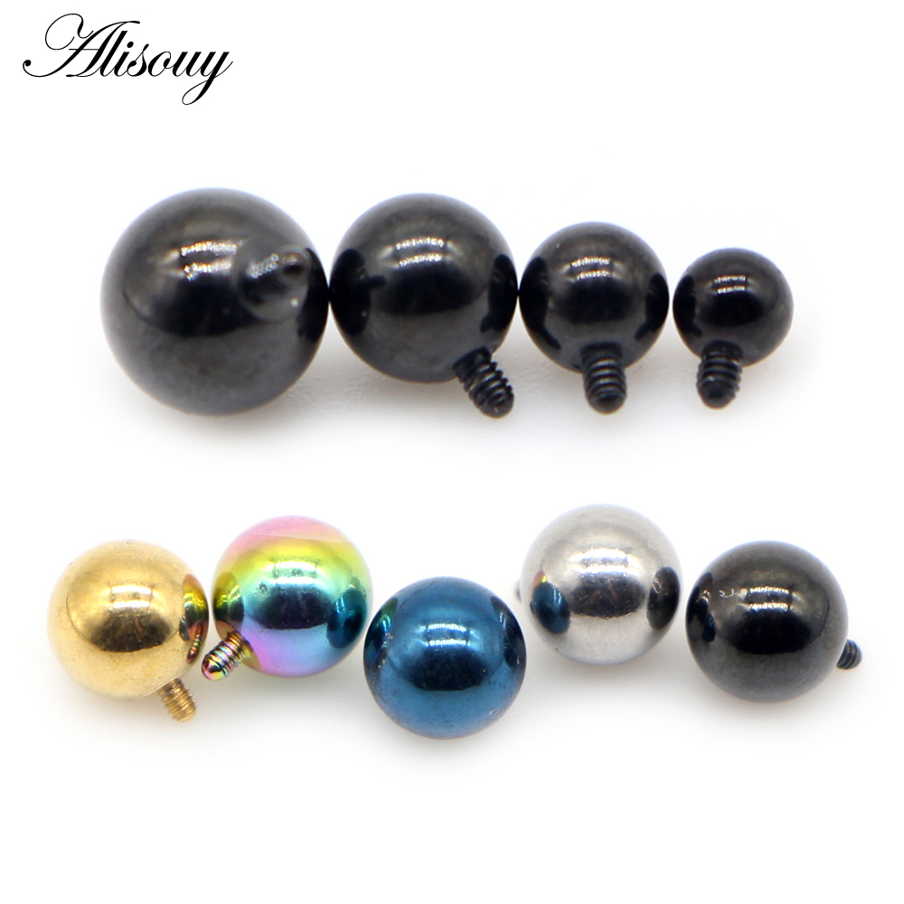 Alisouy 2PCS 3/4/5/6mm 16G Sta - Dermal Anchor Top 评论和价格