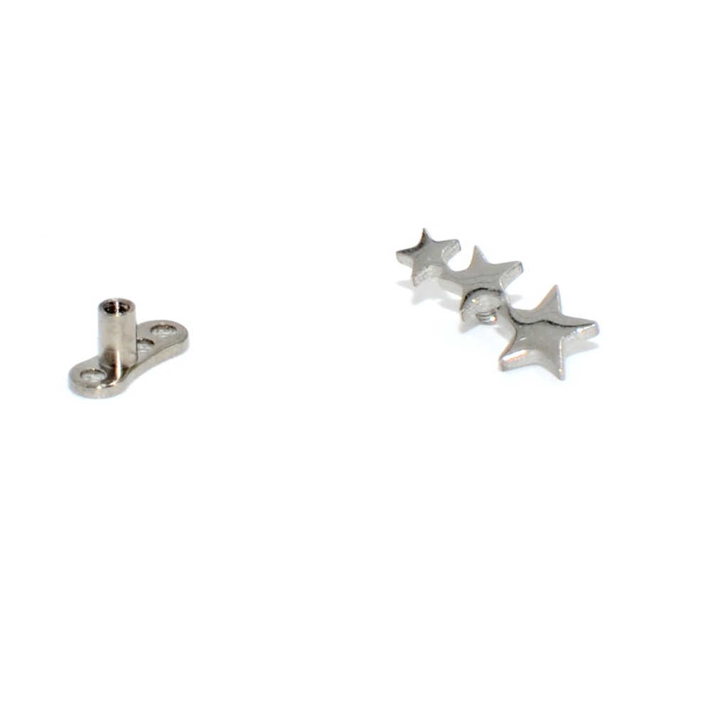 1PC Steel/Titanium Base Micro  - Dermal Anchor Top 评论和价格