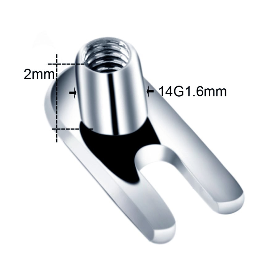 10pcs/lot G23 Titanium Micro D - Dermal Anchor Top 评论和价格
