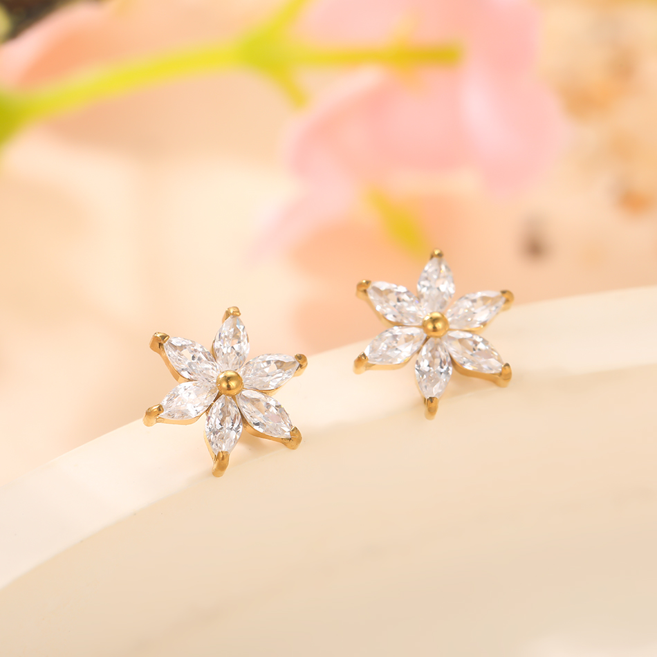 1/5PCS Titanium Crystal Flower - Dermal Anchor Top 评论和价格