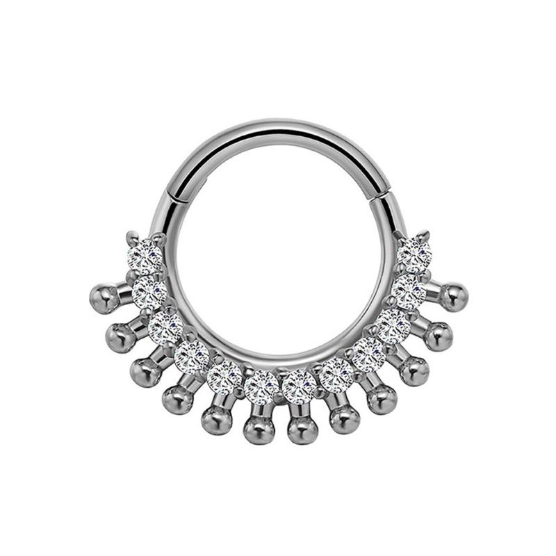 31BB Stylish Crystal Septum Ri - Body Jewelry Septum 评论和价格