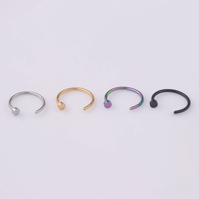 5pcs/lot 20G Nose Ring Hoop, 6 - Body Jewelry Septum 评论和价格