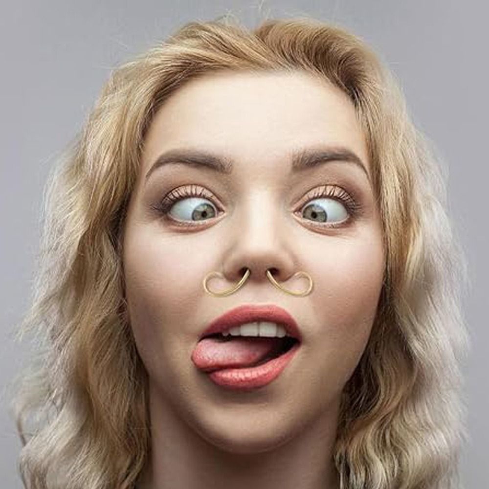 Piercing Jewelry Mustache Sept - Body Jewelry Septum 评论和价格