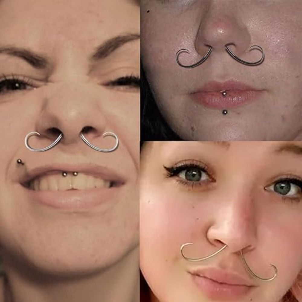 Piercing Jewelry Mustache Sept - Body Jewelry Septum 评论和价格