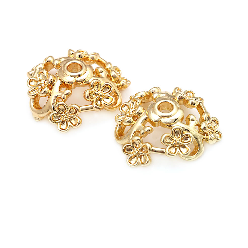 18K Gold Color Brass Flower Sh - Body Jewelry High Quality 评论和价格