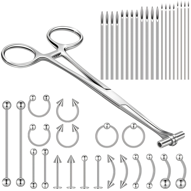 41pcs Body Piercing Tool Kit I - Body Jewelry Septum 评论和价格