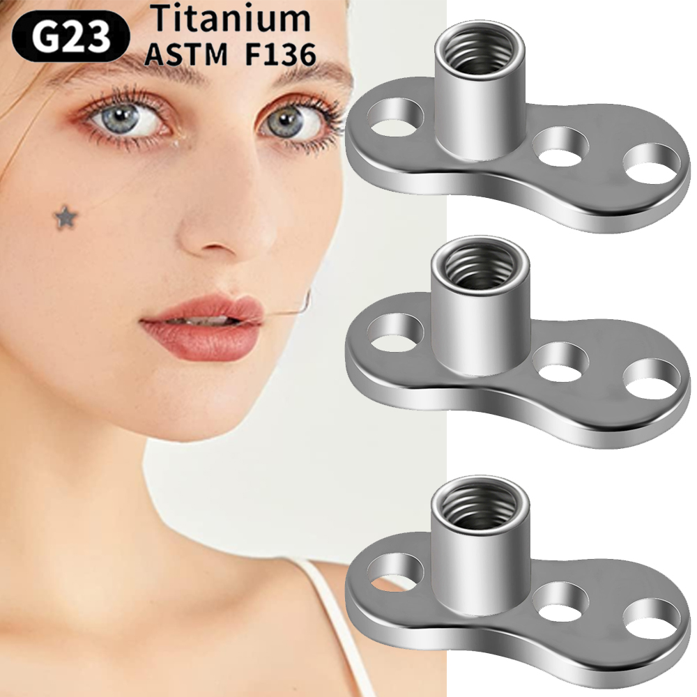 1PC 14G/16G Grade G23 Titanium - Dermal Anchor Top 评论和价格