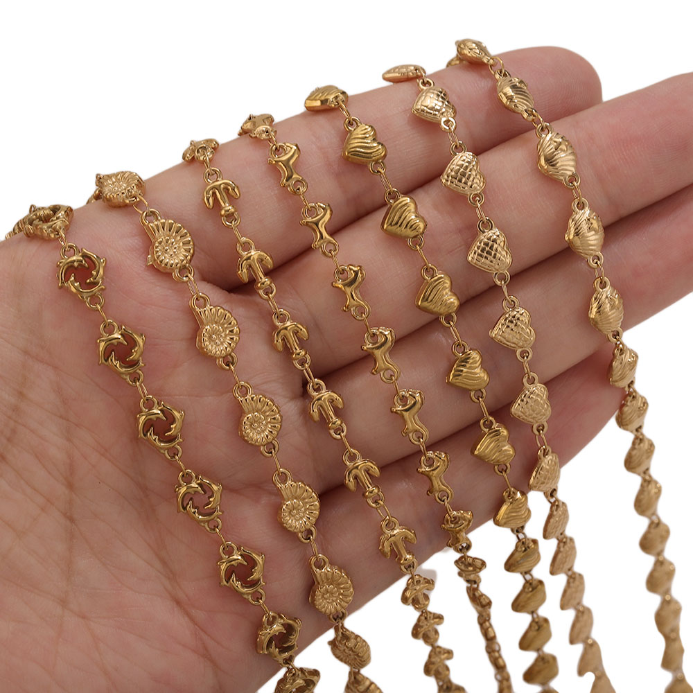 1M PVD Gold Stainless Steel He - Body Jewelry For You 评论和价格