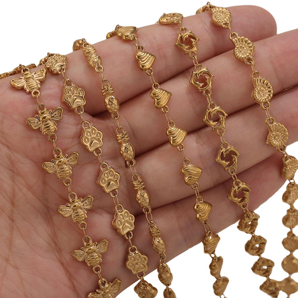 1M PVD Gold Stainless Steel He - Body Jewelry For You 评论和价格
