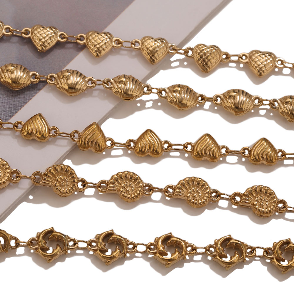 1M PVD Gold Stainless Steel He - Body Jewelry For You 评论和价格