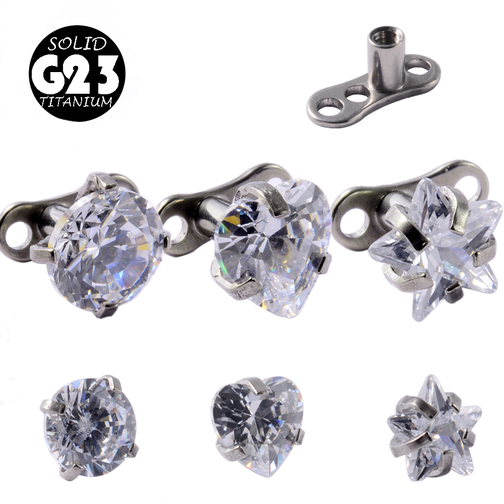 1Peice G23 Titanium Dermal Anc - Dermal Anchor Top 评论和价格