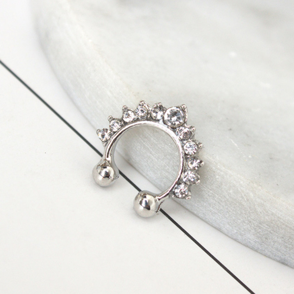 Stylish Alloy Nose Ring with S - Body Jewelry Septum 评论和价格