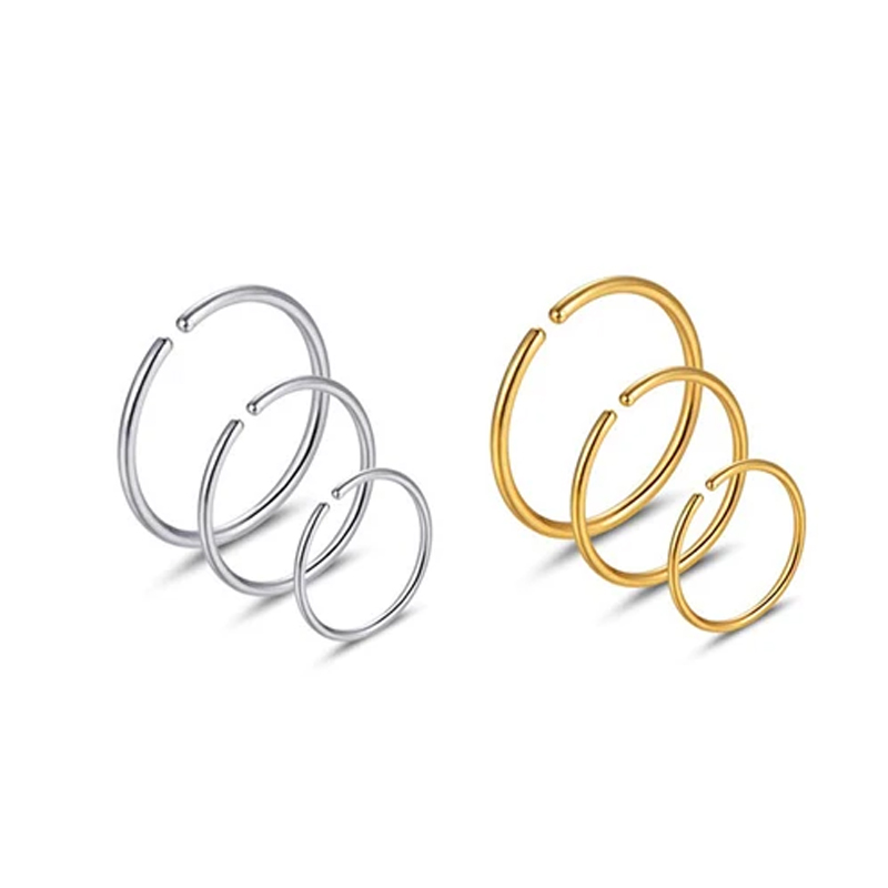 6pcs/lot Hypoallergenic Nose R - Body Jewelry Septum 评论和价格