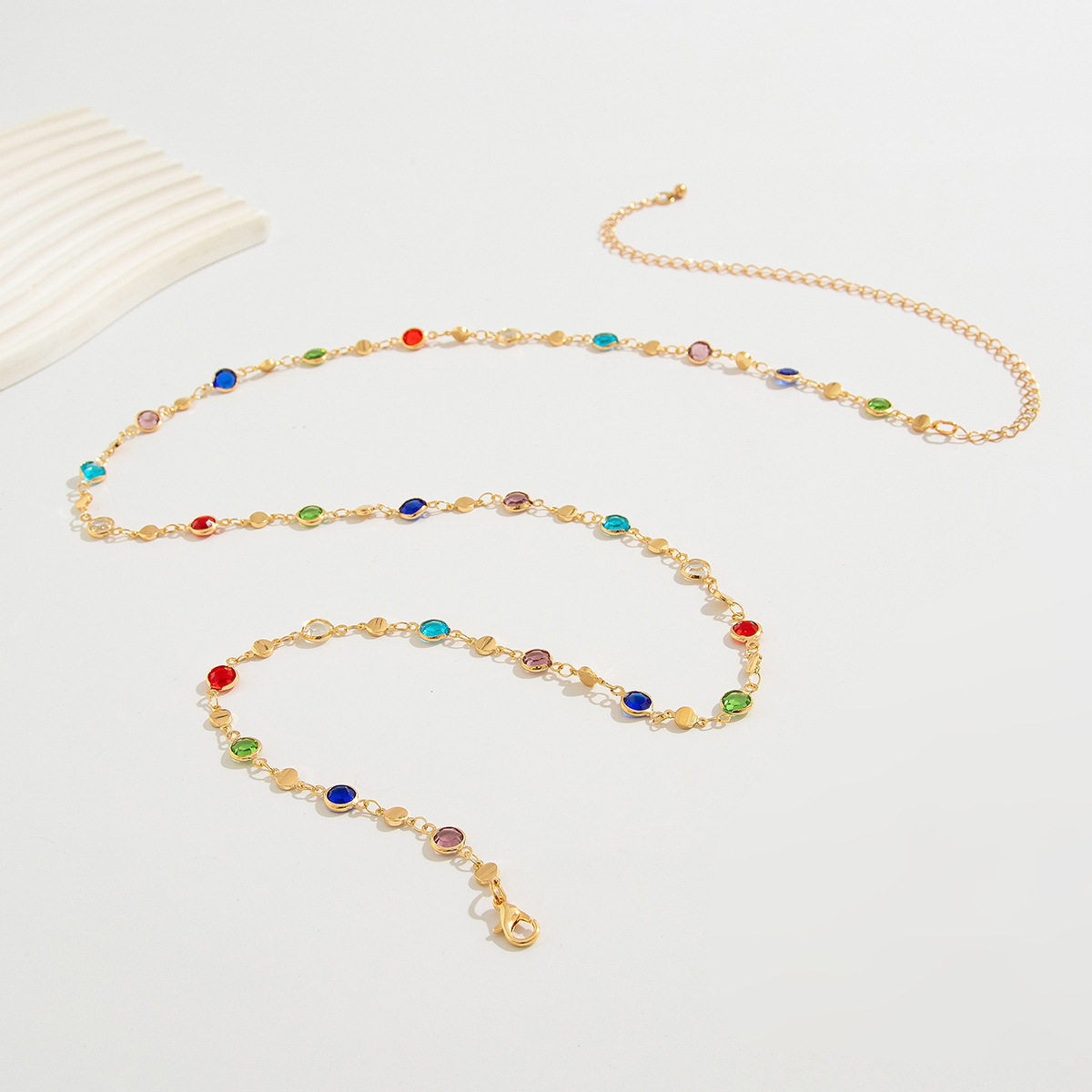 Simple Colorful Geometric Crys - Body Jewelry Ends 评论和价格