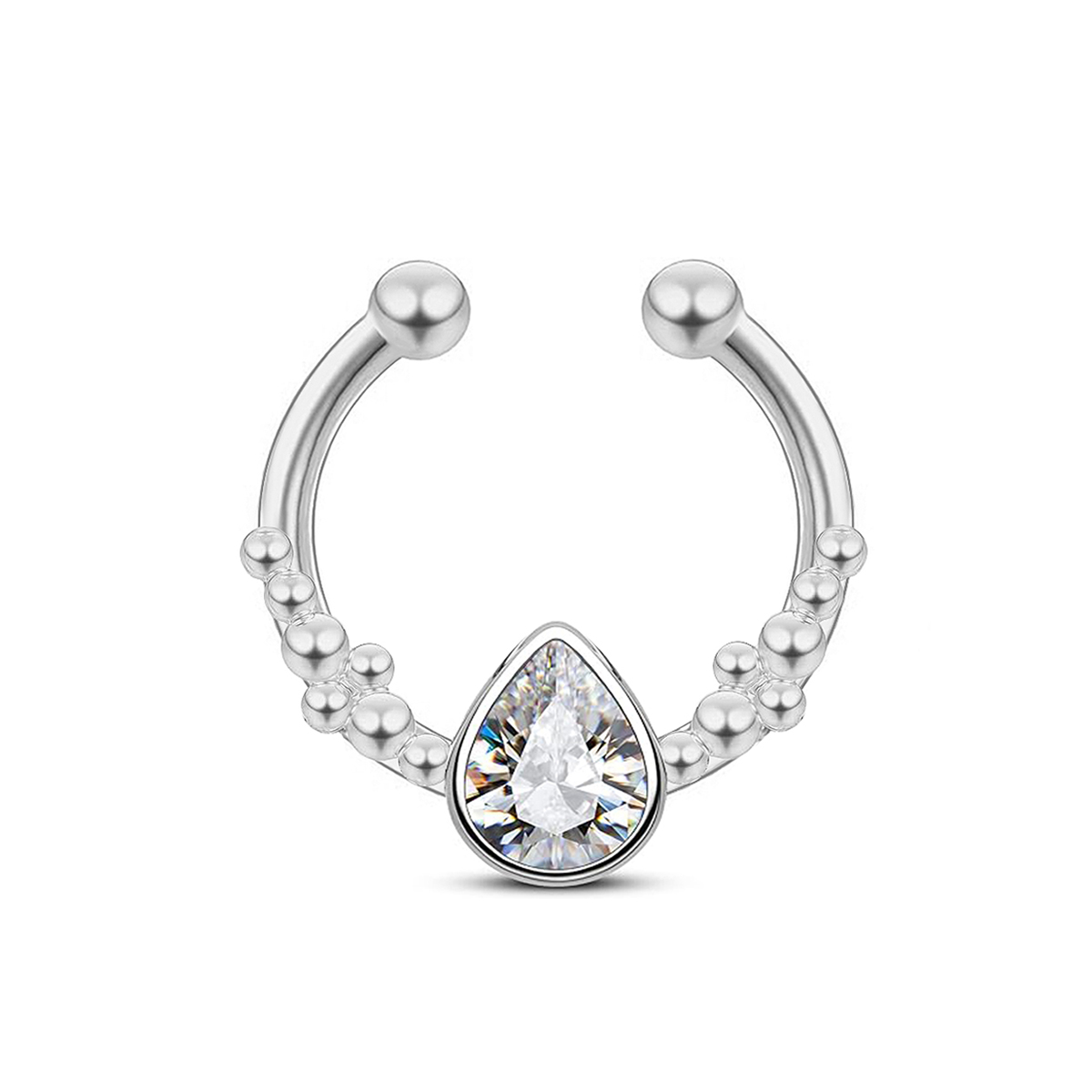 Stainless Steel Horseshoe Wate - Body Jewelry Septum 评论和价格