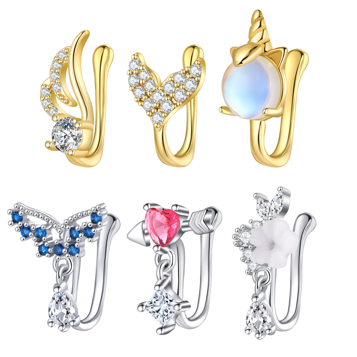 Fake Nose Piercing Jewelry Hig - Body Jewelry High Quality 评论和价格