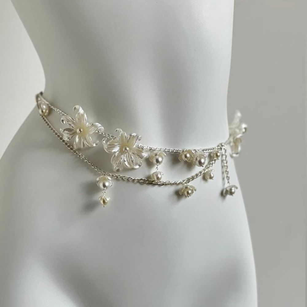 Fashion Elegant Pearl Waist Ch - Body Jewelry Ends 评论和价格
