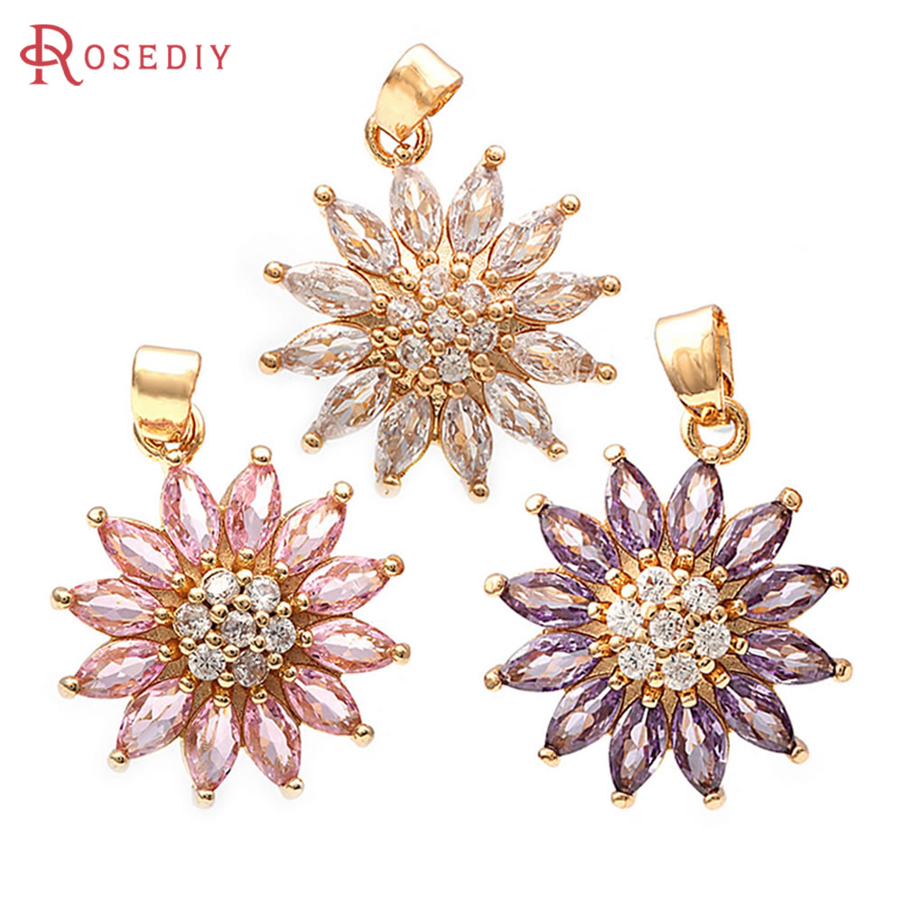 18K Gold Color Brass Sunflower - Body Jewelry High Quality 评论和价格