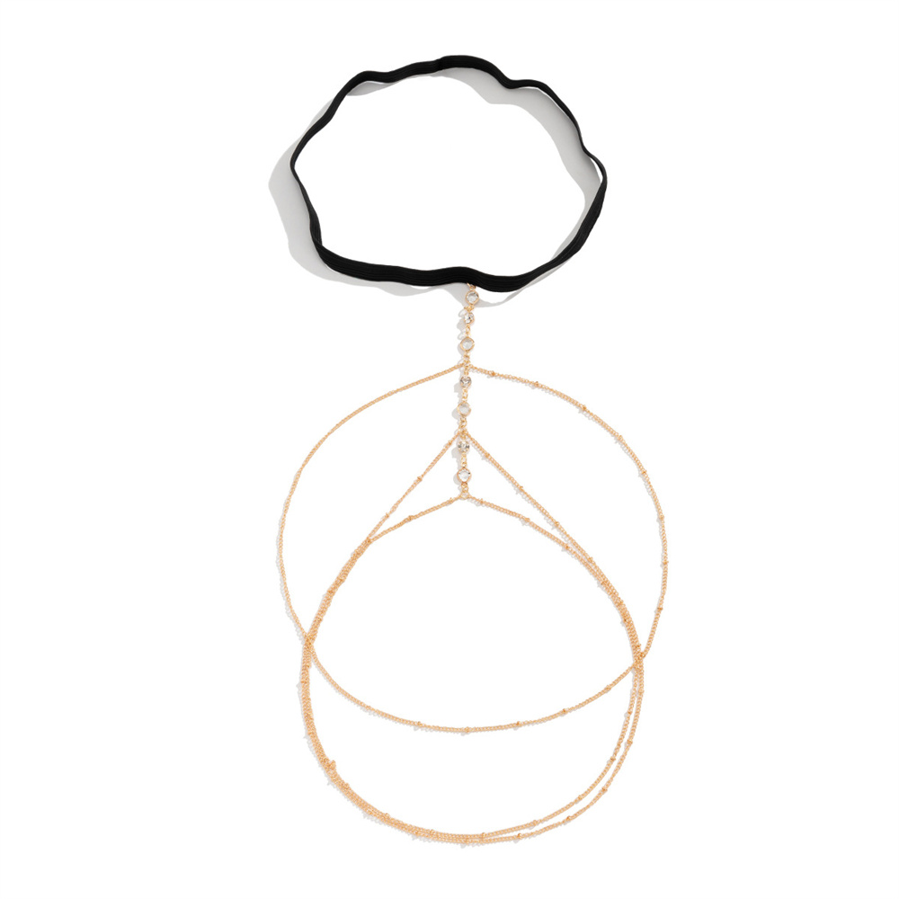 Boho Elastic Band Crystal Leg  - Body Jewelry Ends 评论和价格