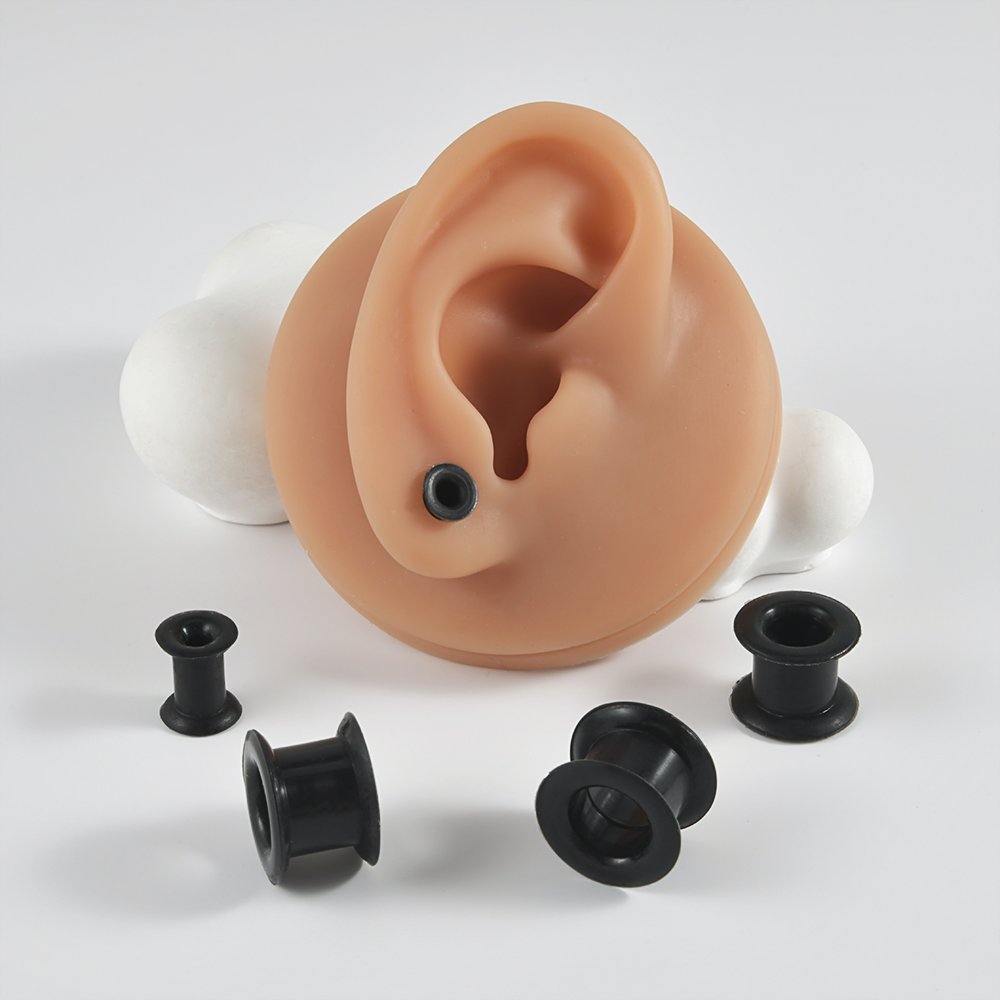 Pair Supersize Flexible Black  - Body Jewelry Gauges 评论和价格