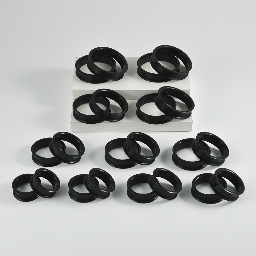 Pair Supersize Flexible Black  - Body Jewelry Gauges 评论和价格