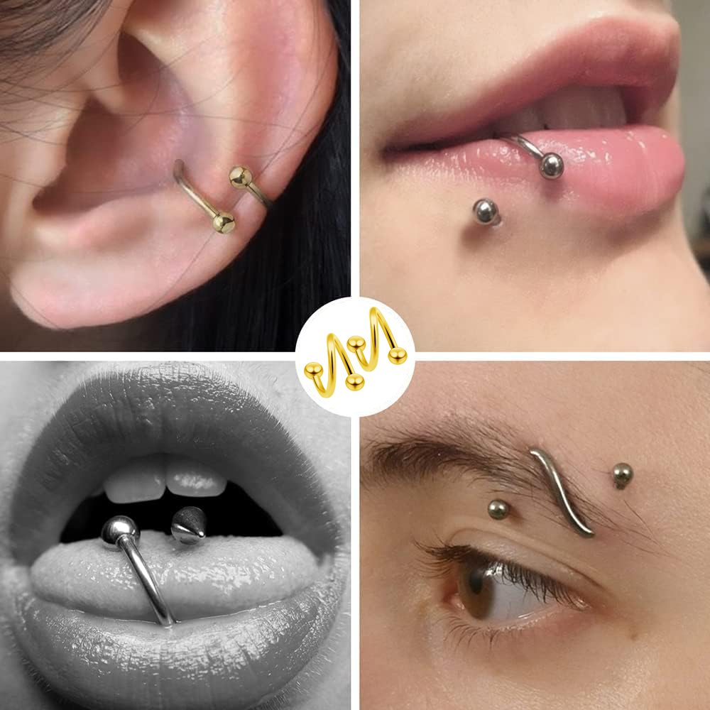 Women's Spiral Earrings Pierci - Body Jewelry Septum 评论和价格