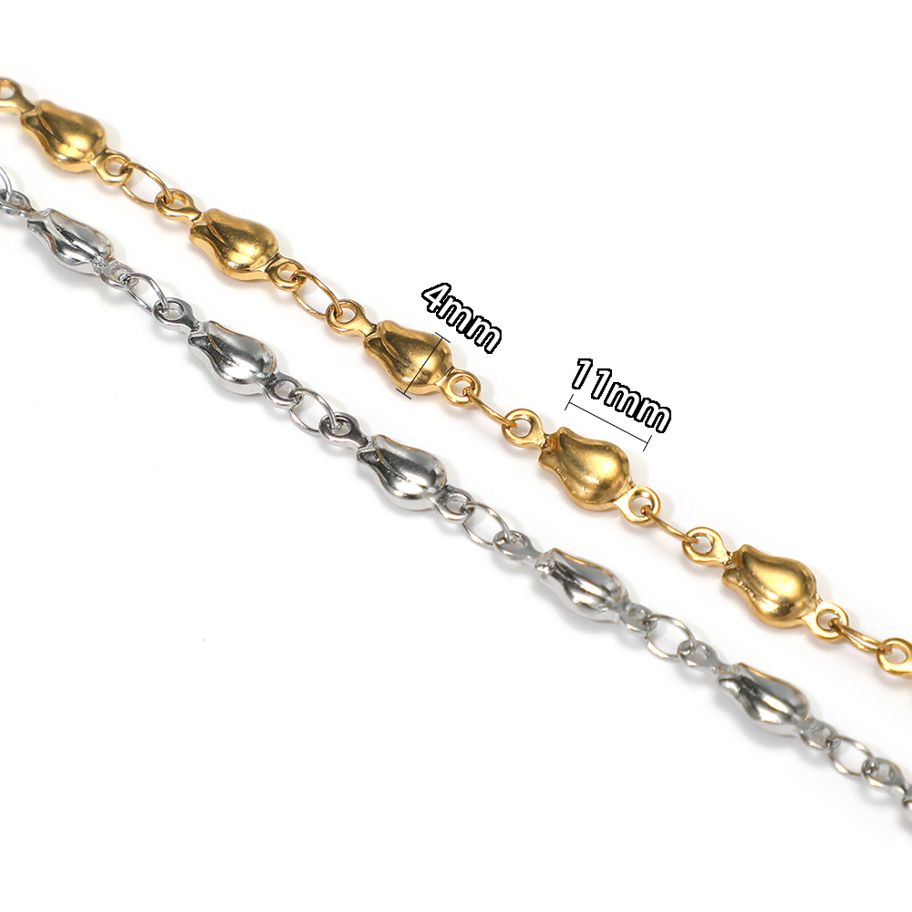 1 Meter Stainless Steel Flower - Body Jewelry For You 评论和价格