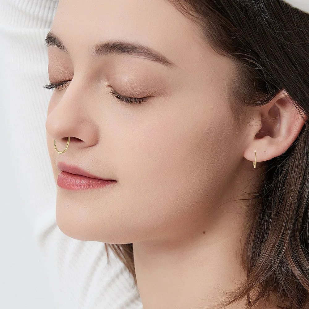 2/6PCS Seamless 316L Stainless - Body Jewelry Septum 评论和价格