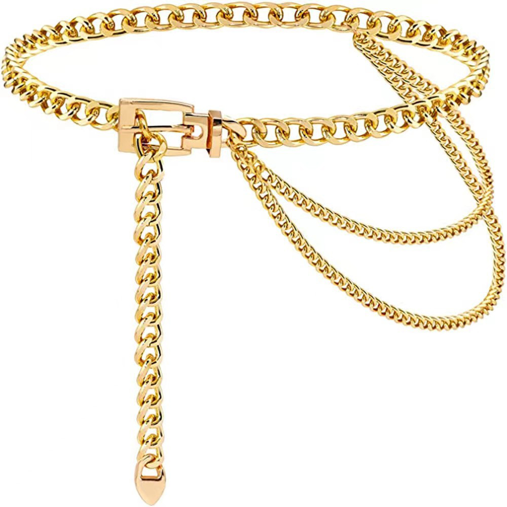 Punk Waist Chain Metal Belt La - Body Jewelry Ends 评论和价格