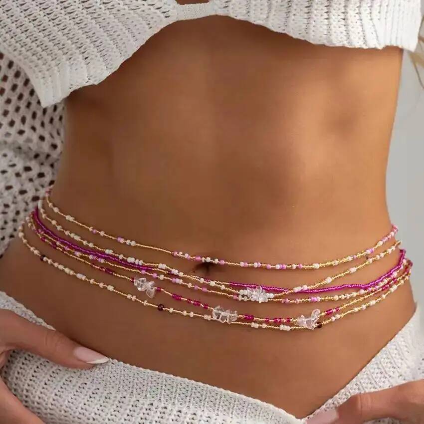 SHIXIN 6Pcs/Set Boho Colorful  - Body Jewelry For You 评论和价格